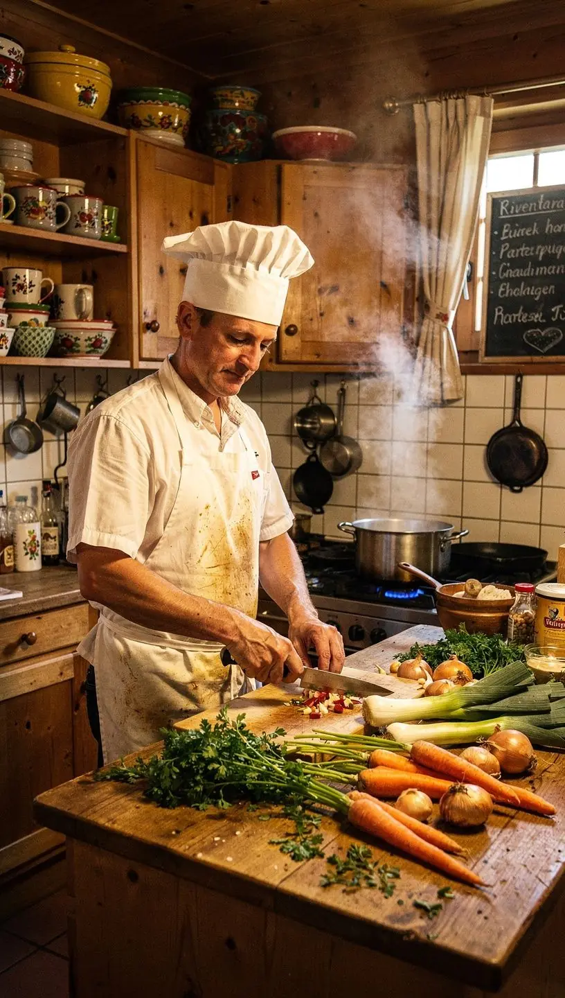 Die Zusammenkunft der drei Flüsse in Passau bei Sonnenuntergang.